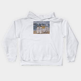 The Ark Passes Over the Jordan by James Tissot Kids Hoodie